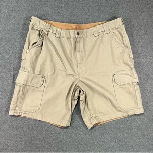 Duluth Men's Relaxed Fit Fire Hose Canvas 11" Cargo Brown Work Shorts 48